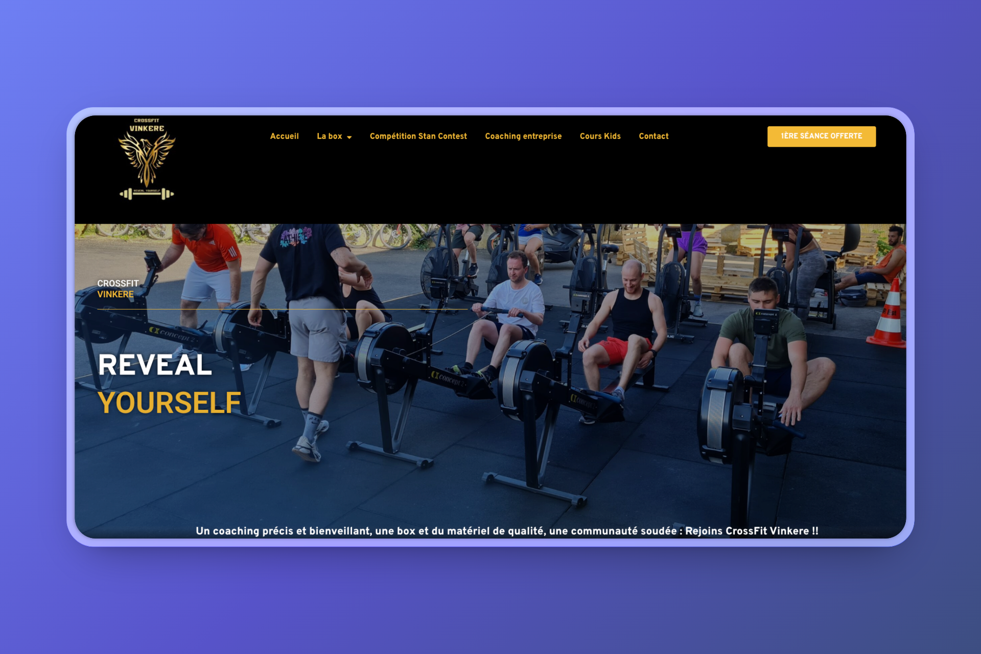 Réalisation Site Internet Crossfit Vinkere